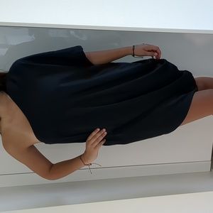 Vintage Halston black off the shoulder dress